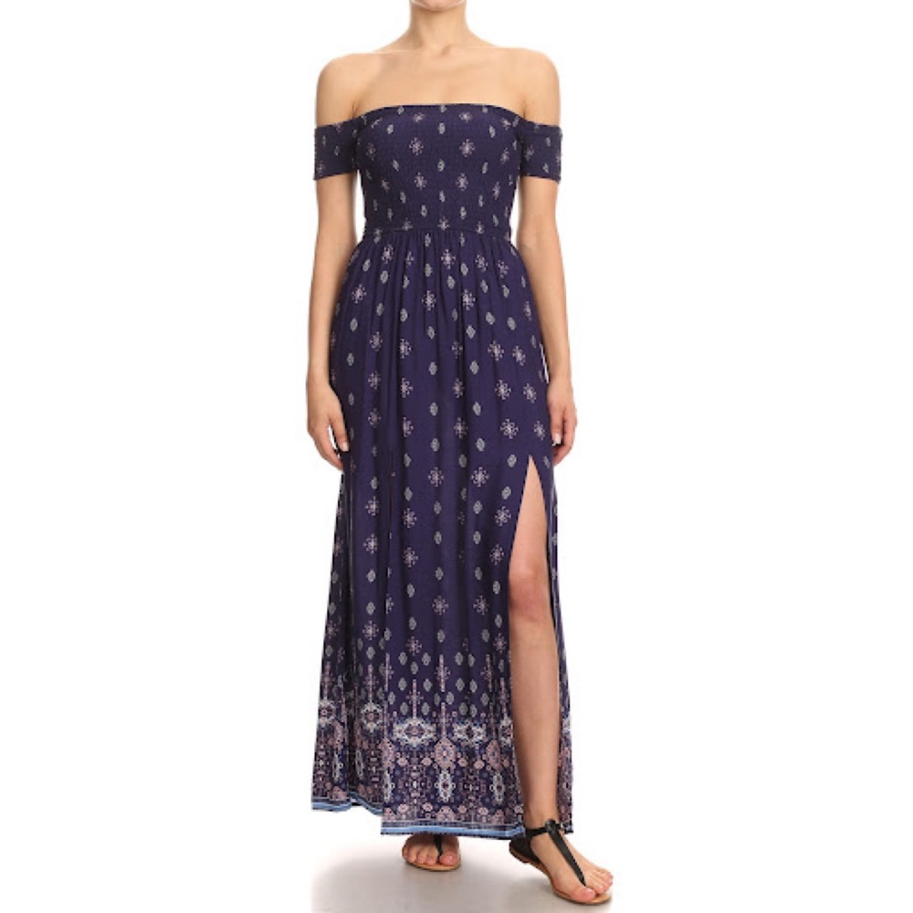 Off the Shoulder Maxi Dress